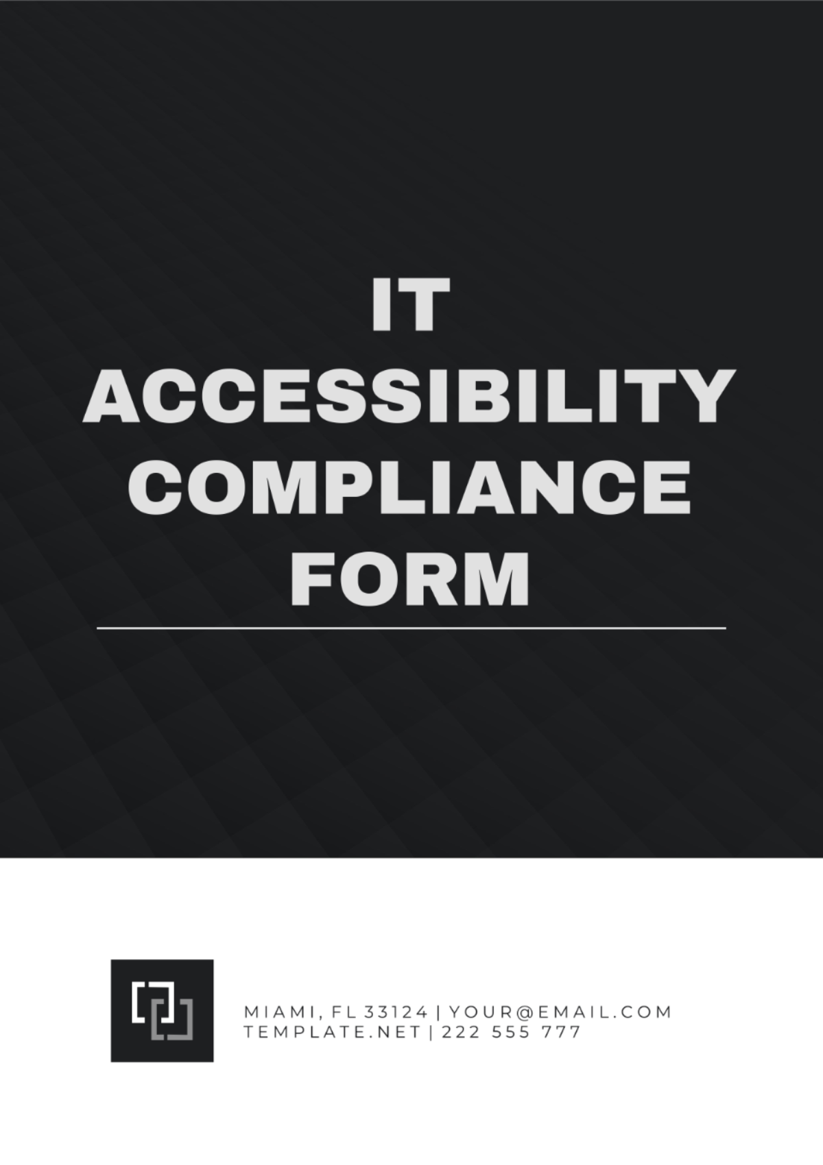 IT Accessibility Compliance Form Template