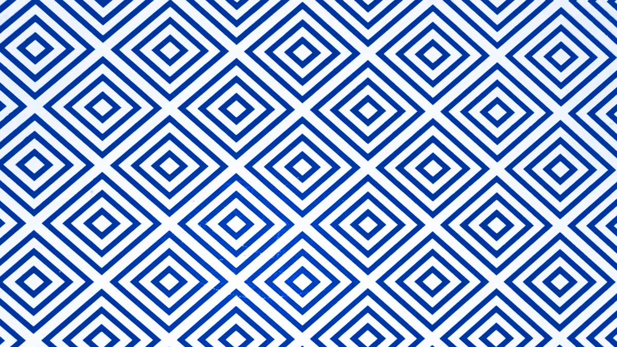 Blue Geometric Pattern 