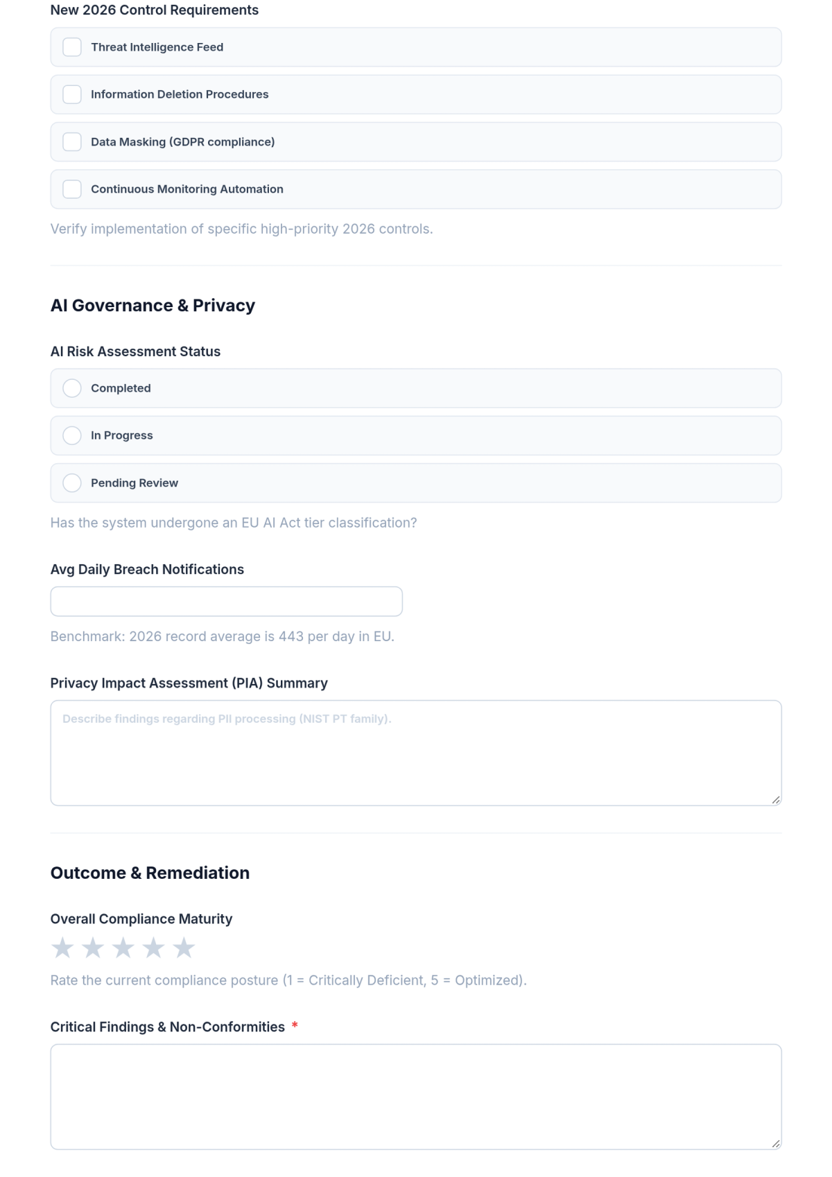 Free IT Compliance Review Form Template & AI Maker