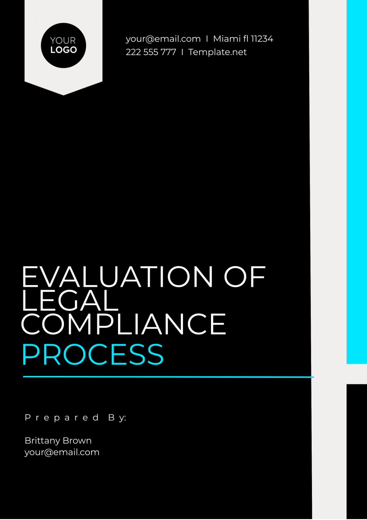 Evaluation Of Legal Compliance Process Template