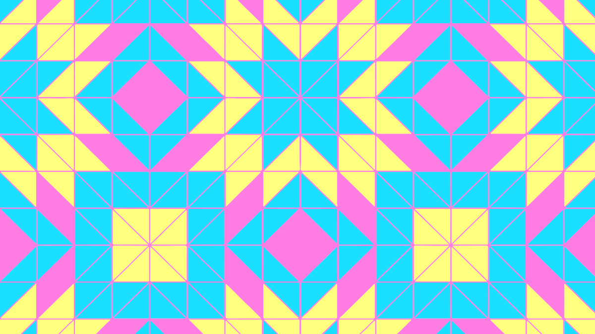 Bright Geometric Pattern 