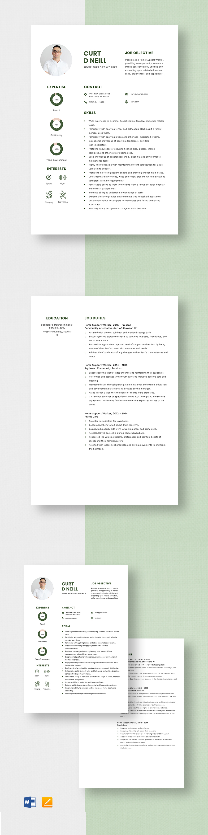 home-support-worker-resume-template-word-apple-pages-template