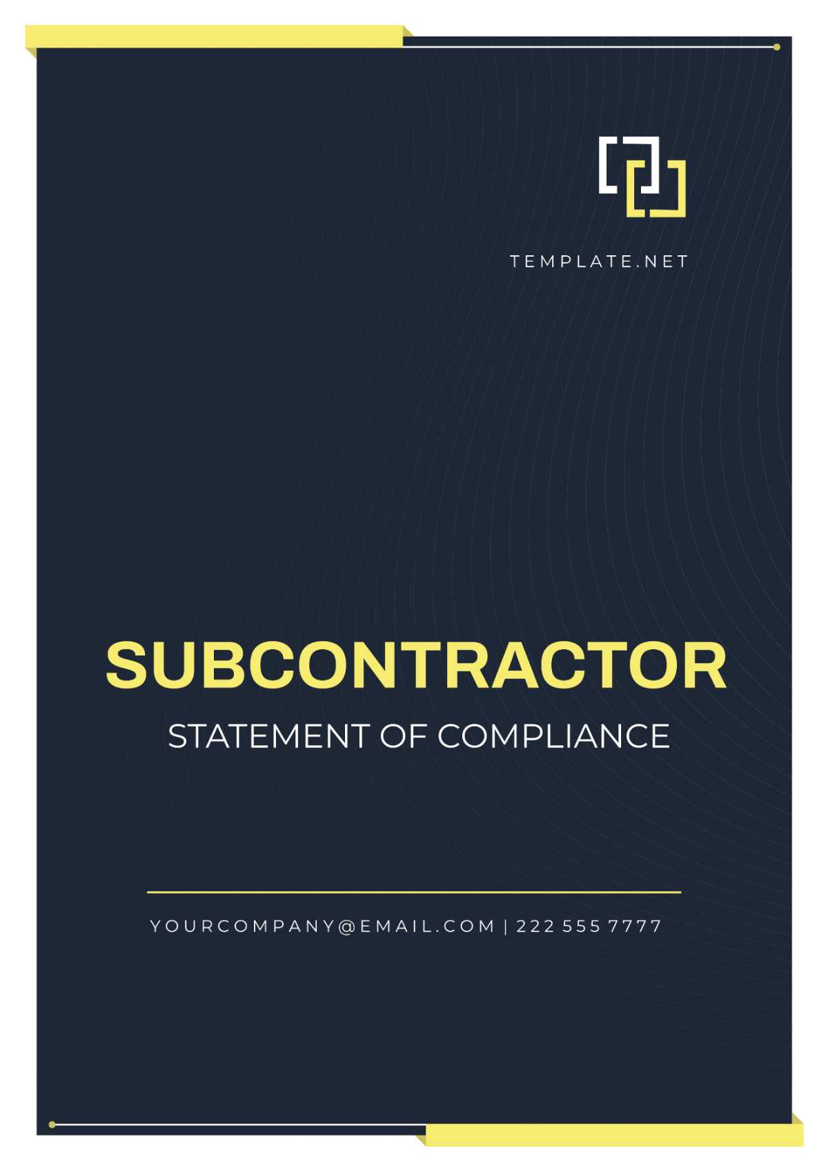 Subcontractor Statement Of Compliance Template