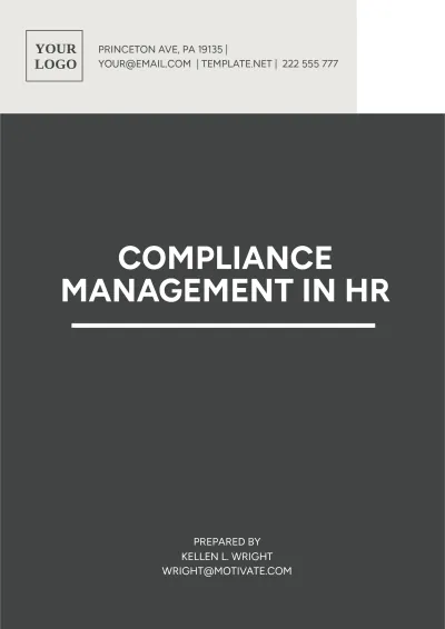 Free Compliance Management In HR Template to Edit Online