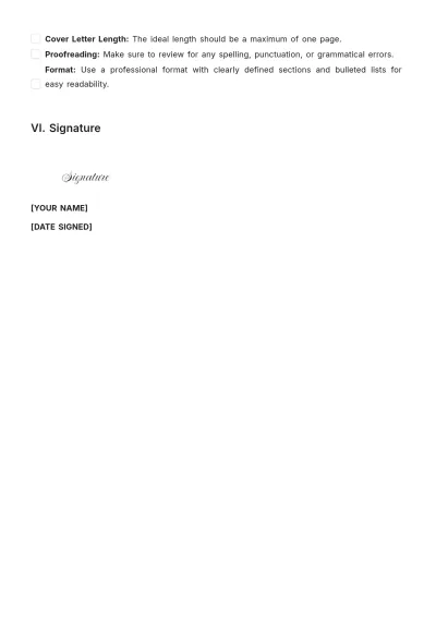 Free Regulatory Compliance Specialist Cover Letter Template to Edit Online