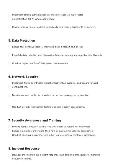 Free Security Compliance Management Template to Edit Online