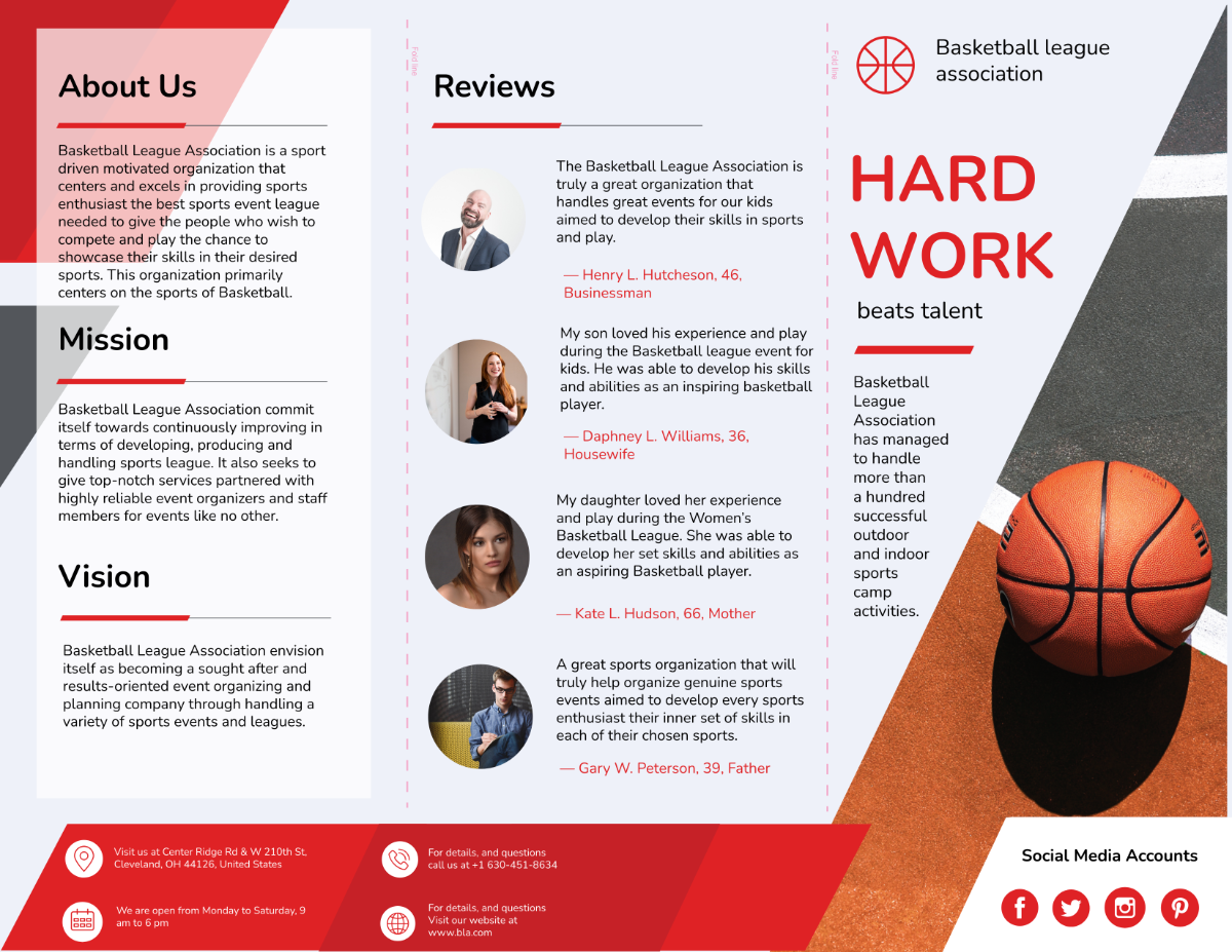 Basketball Brochure 