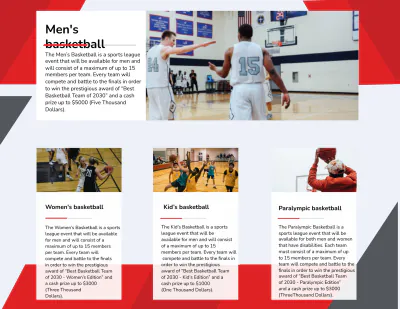 Free Basketball Brochure to Edit Online