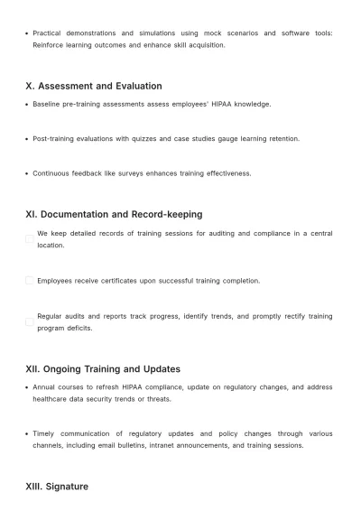 Free HIPAA Compliance Template to Edit Online