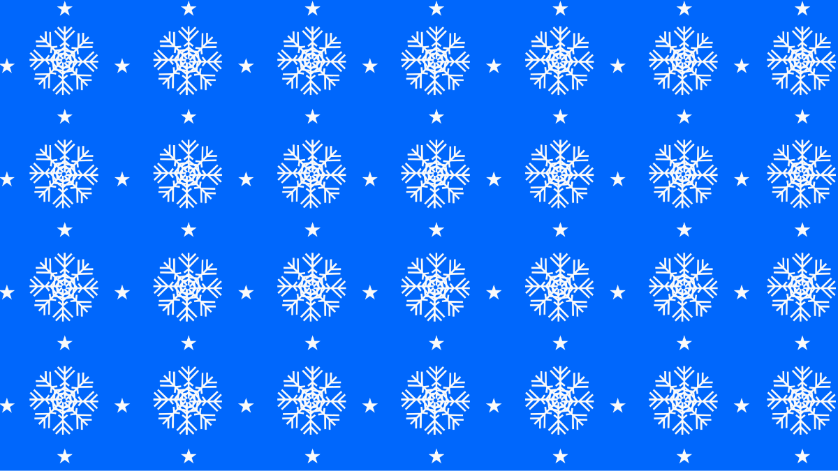 Blue Christmas Pattern 