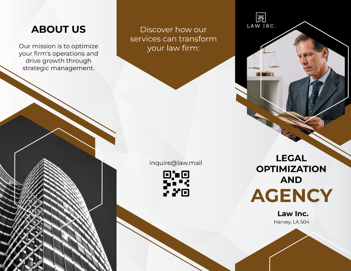 Free Law Firm Agency Brochure Template