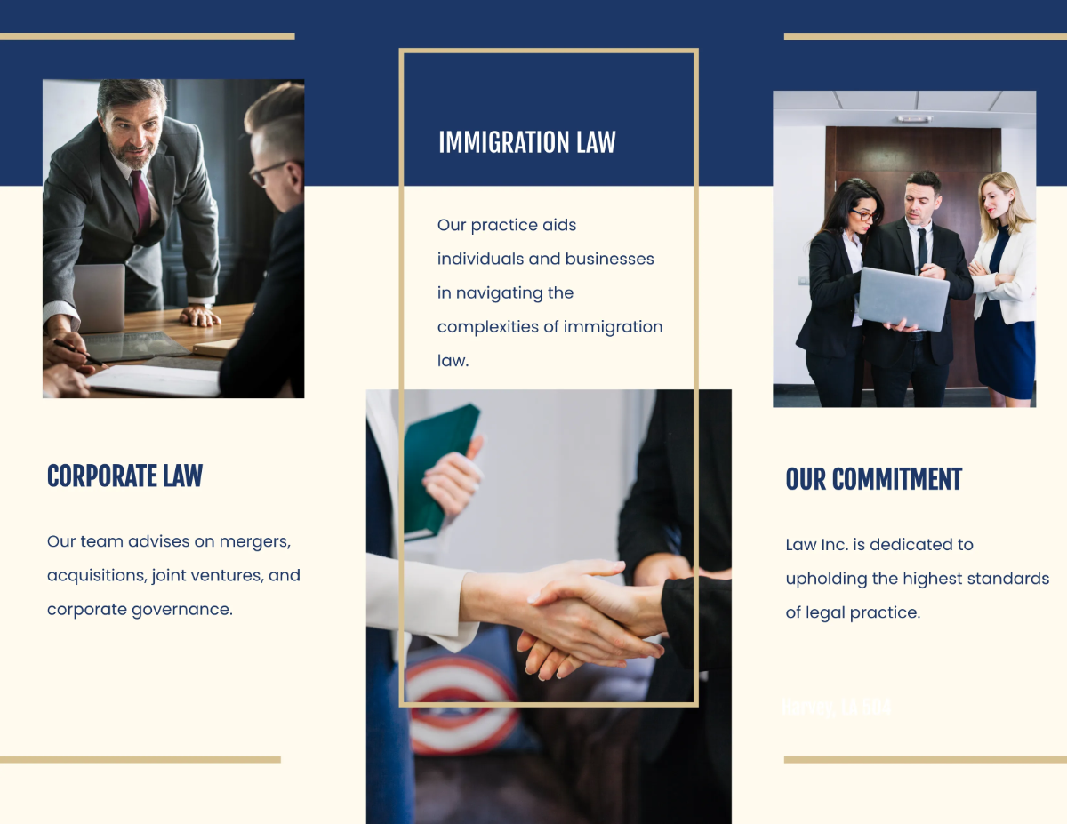 Free Law Firm Practice Area Brochure Template to Edit Online
