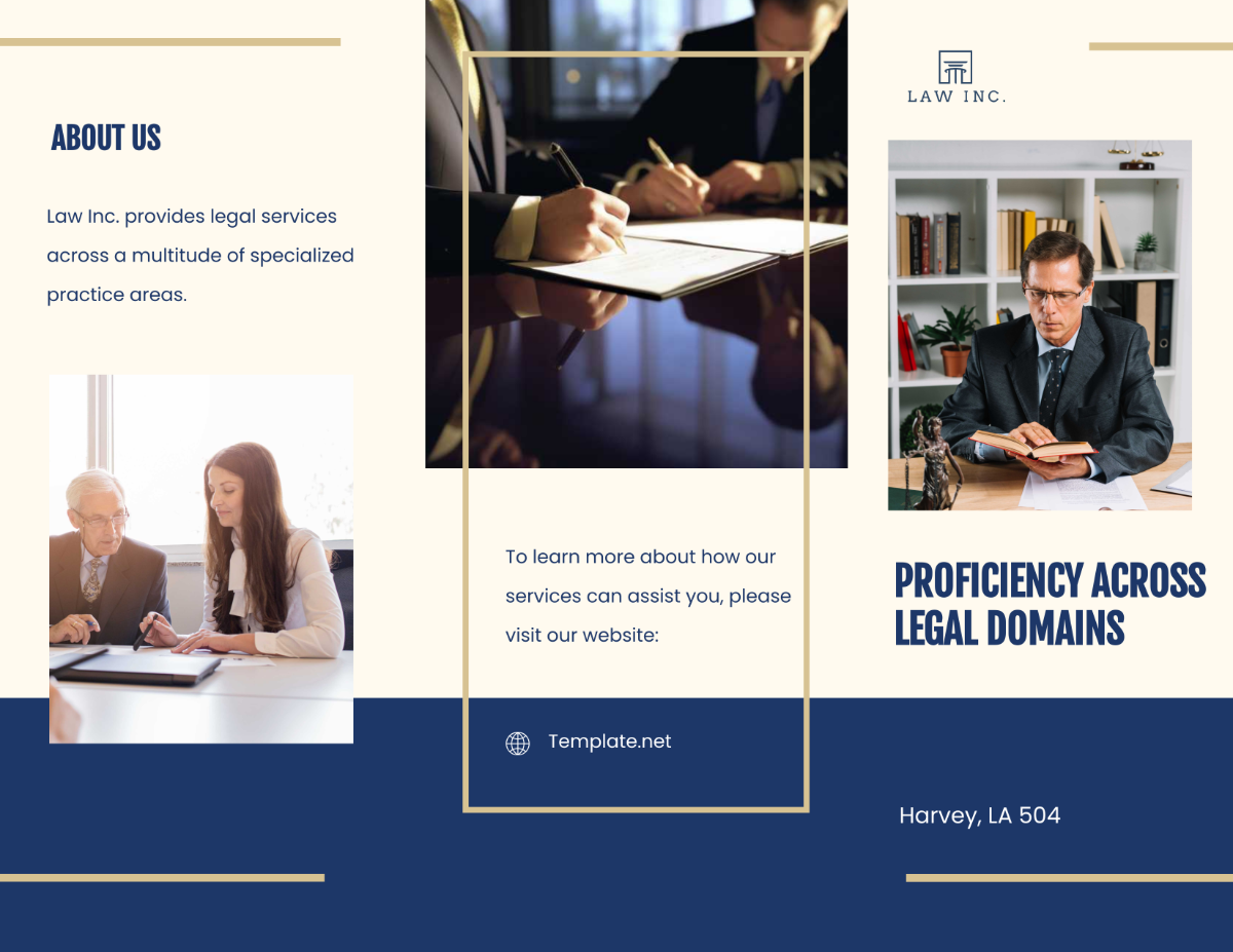 Free Law Firm Practice Area Brochure Template