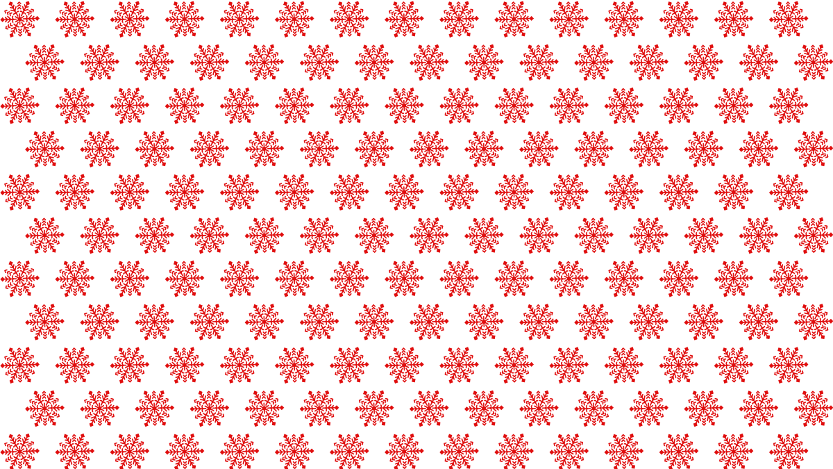 Red Snowflake Pattern