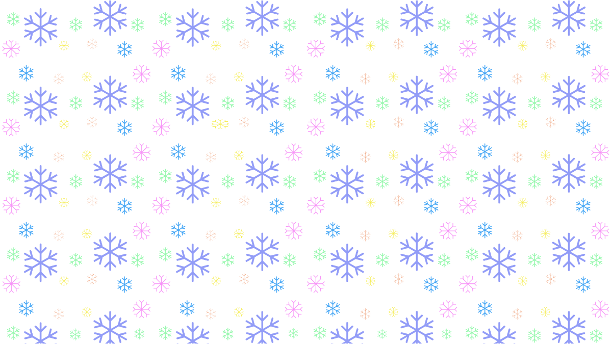 Colorful Snowflake Pattern
