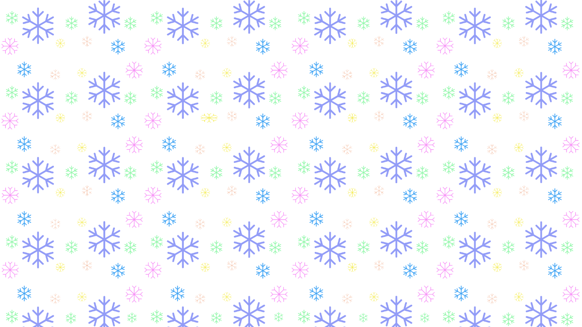 Colorful Snowflake Pattern