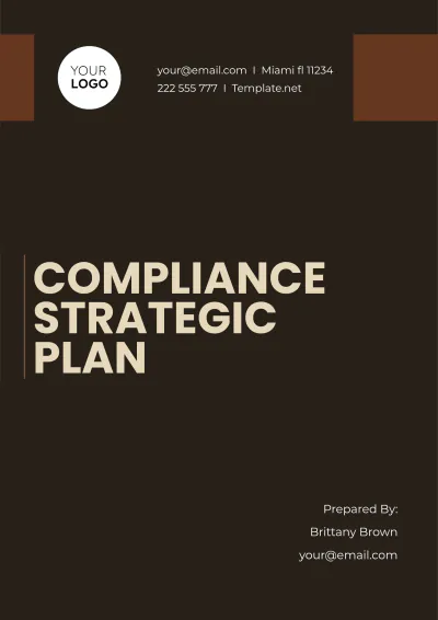 Free Compliance Strategic Plan  Template to Edit Online