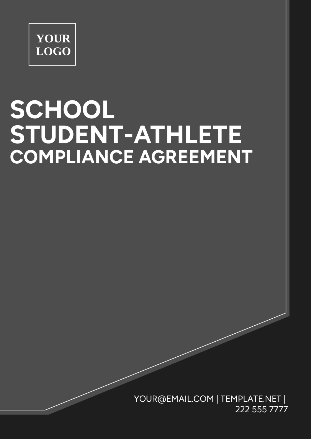 School Student-Athlete Compliance Agreement Template