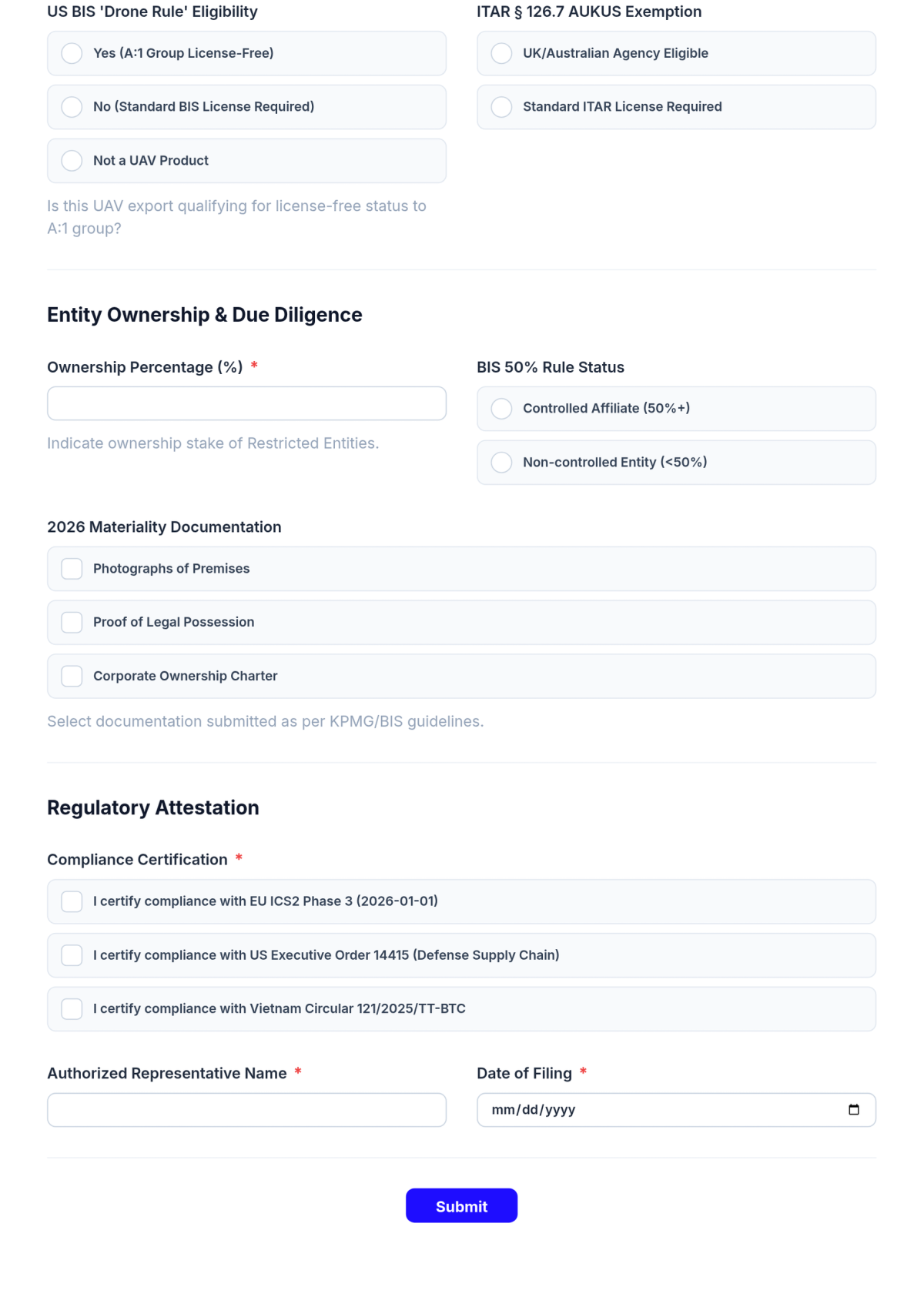 Free IT International Trade Compliance Form Template & AI Maker Free IT International Trade Compliance Form Template & AI Maker