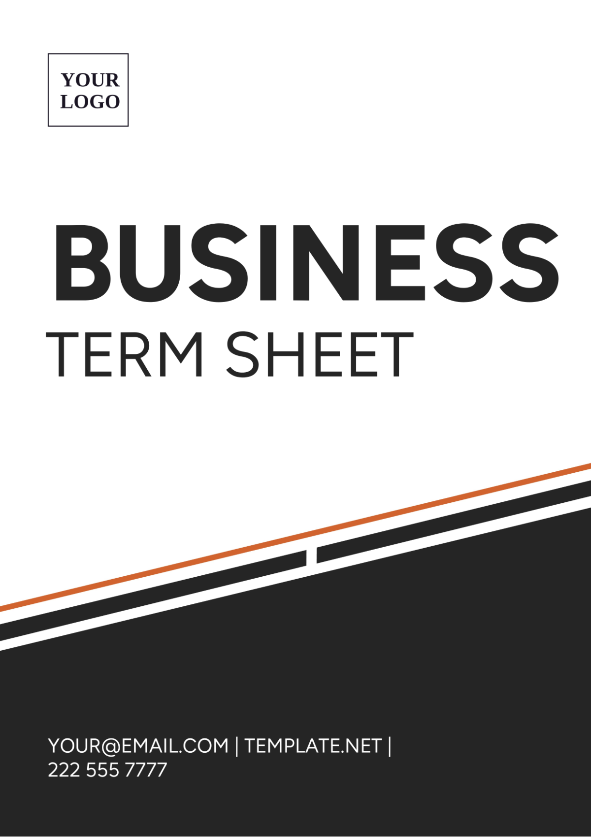 Business Term Sheet Template