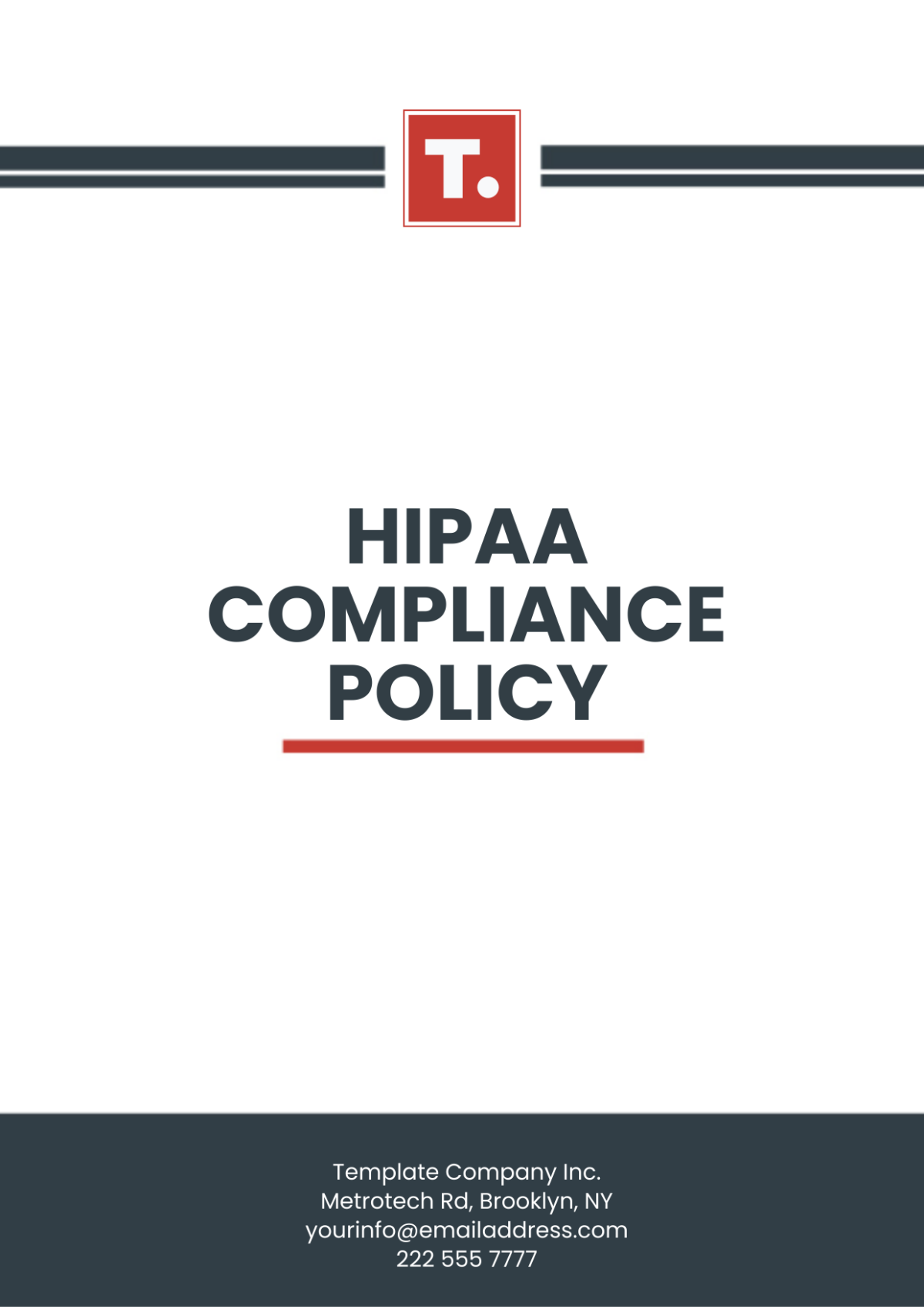 HIPAA Compliance Policy Template