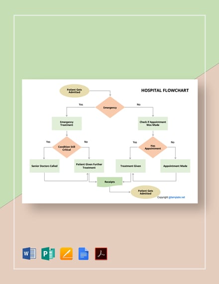 Free Hospital Flowchart Word Template Download 3396