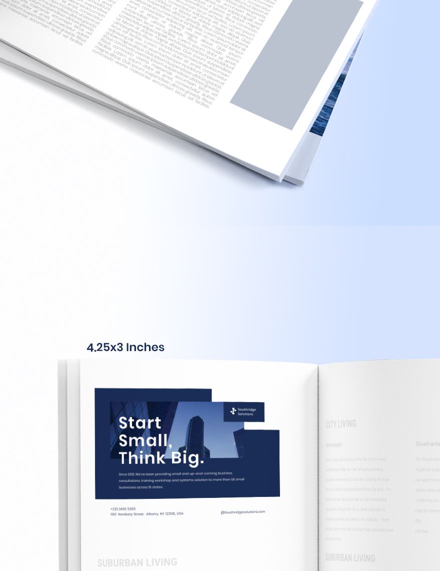 Commercial Business Magazine Ads Template