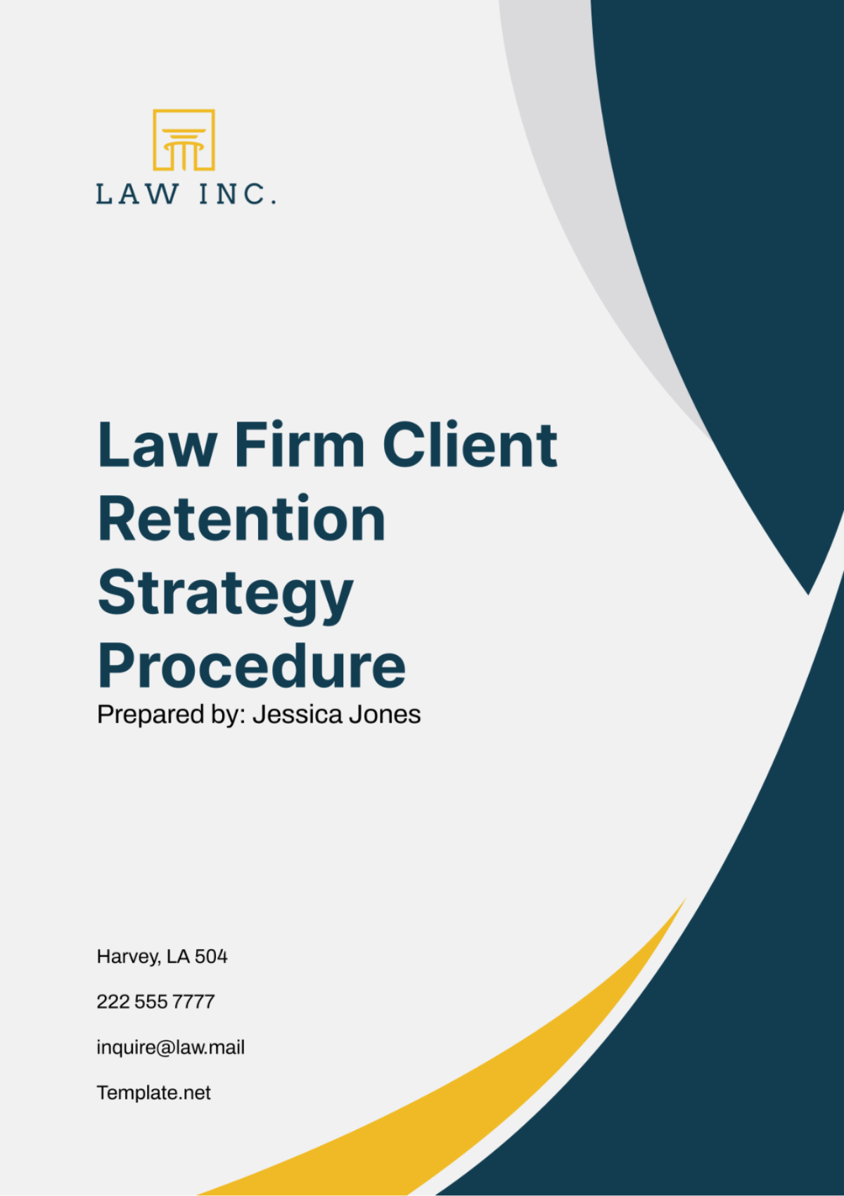 Free Law Firm Client Retention Strategy Procedure Template
