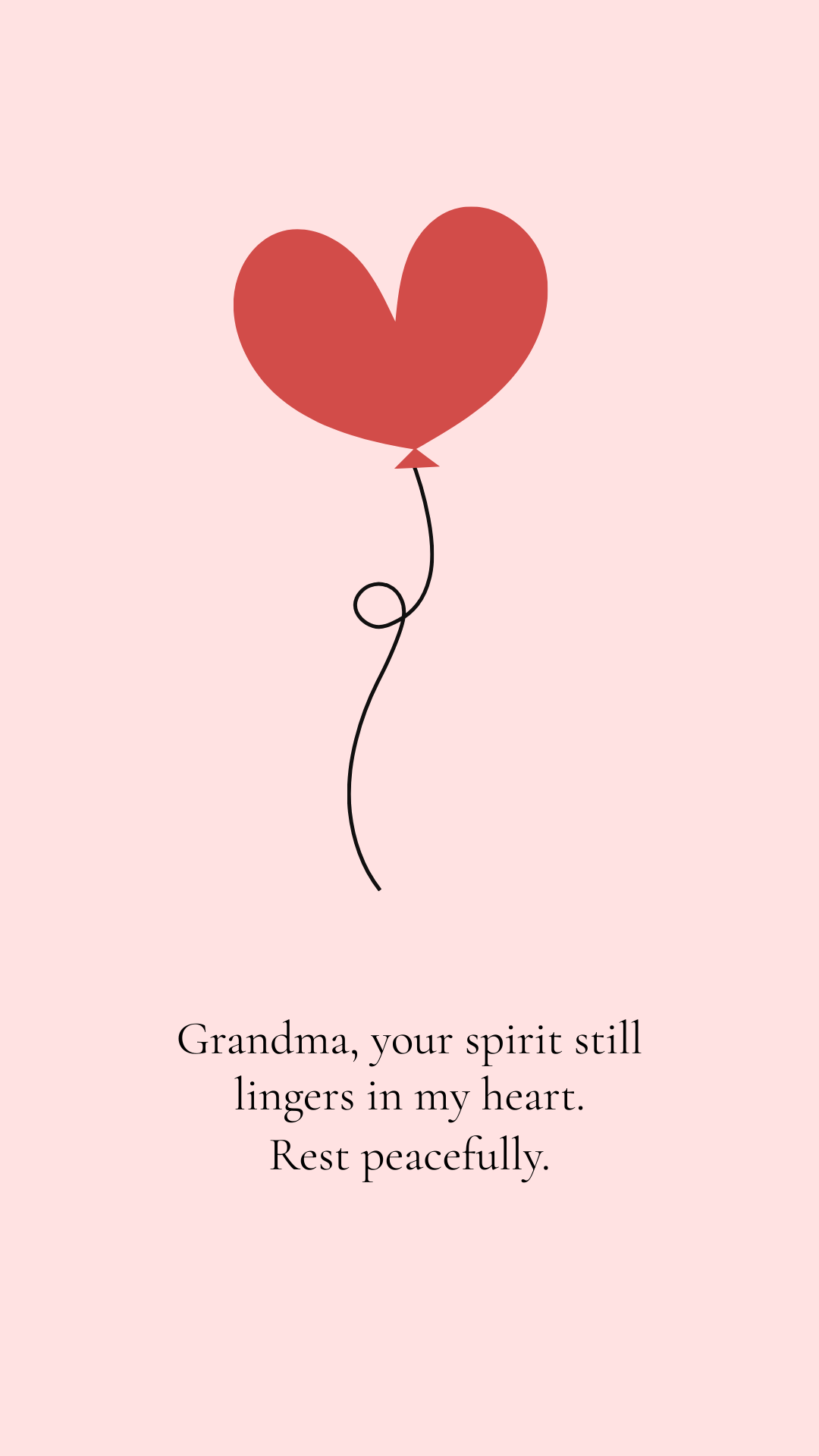 Free Grandma sympathy message