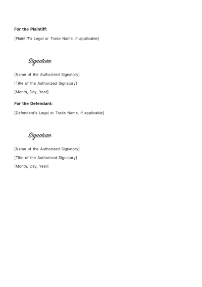 Free Law Firm Settlement Agreement Template to Edit Online