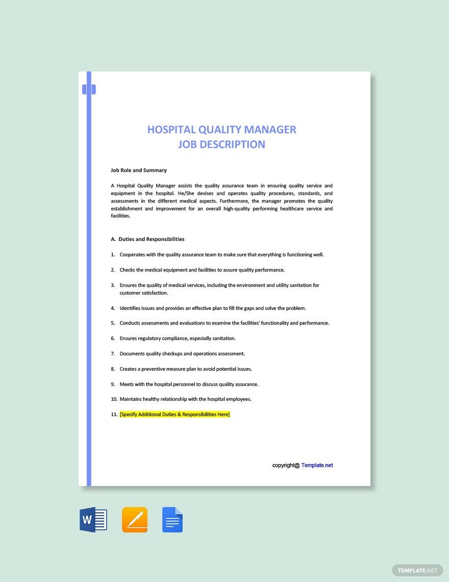 hospital-quality-manager-job-ad-and-description-template-download-in