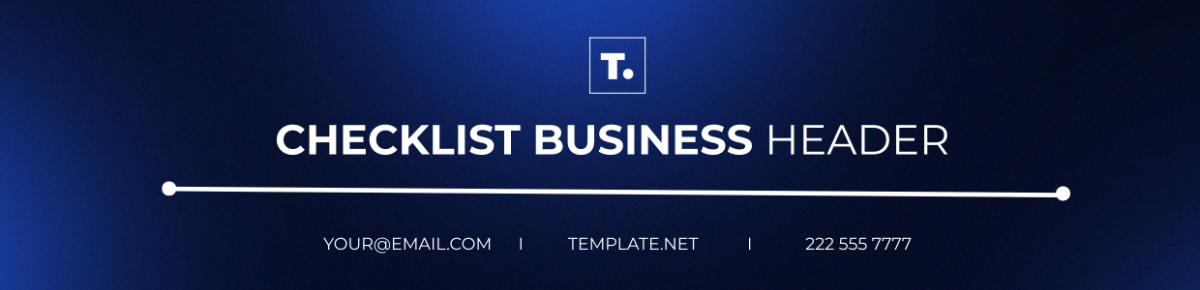 Checklist Business Header Template