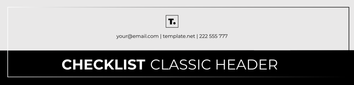 Checklist Classic Header Template