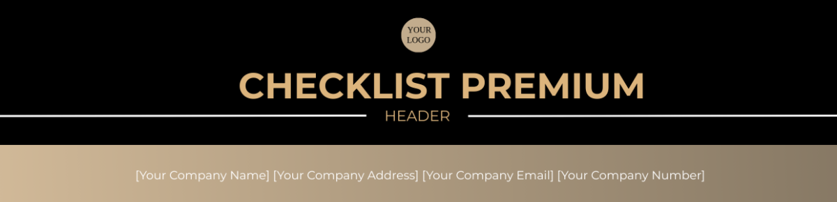 Checklist Premium Header