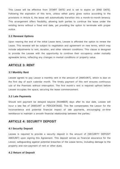 Free Law Firm Lease Agreement Template to Edit Online