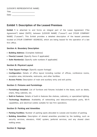 Free Law Firm Lease Agreement Template to Edit Online