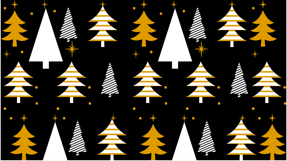 Golden Christmas Pattern 