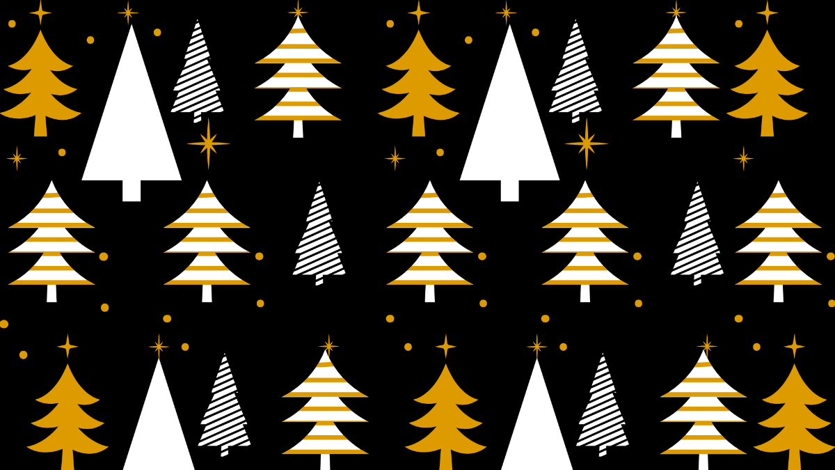 Golden Christmas Pattern 