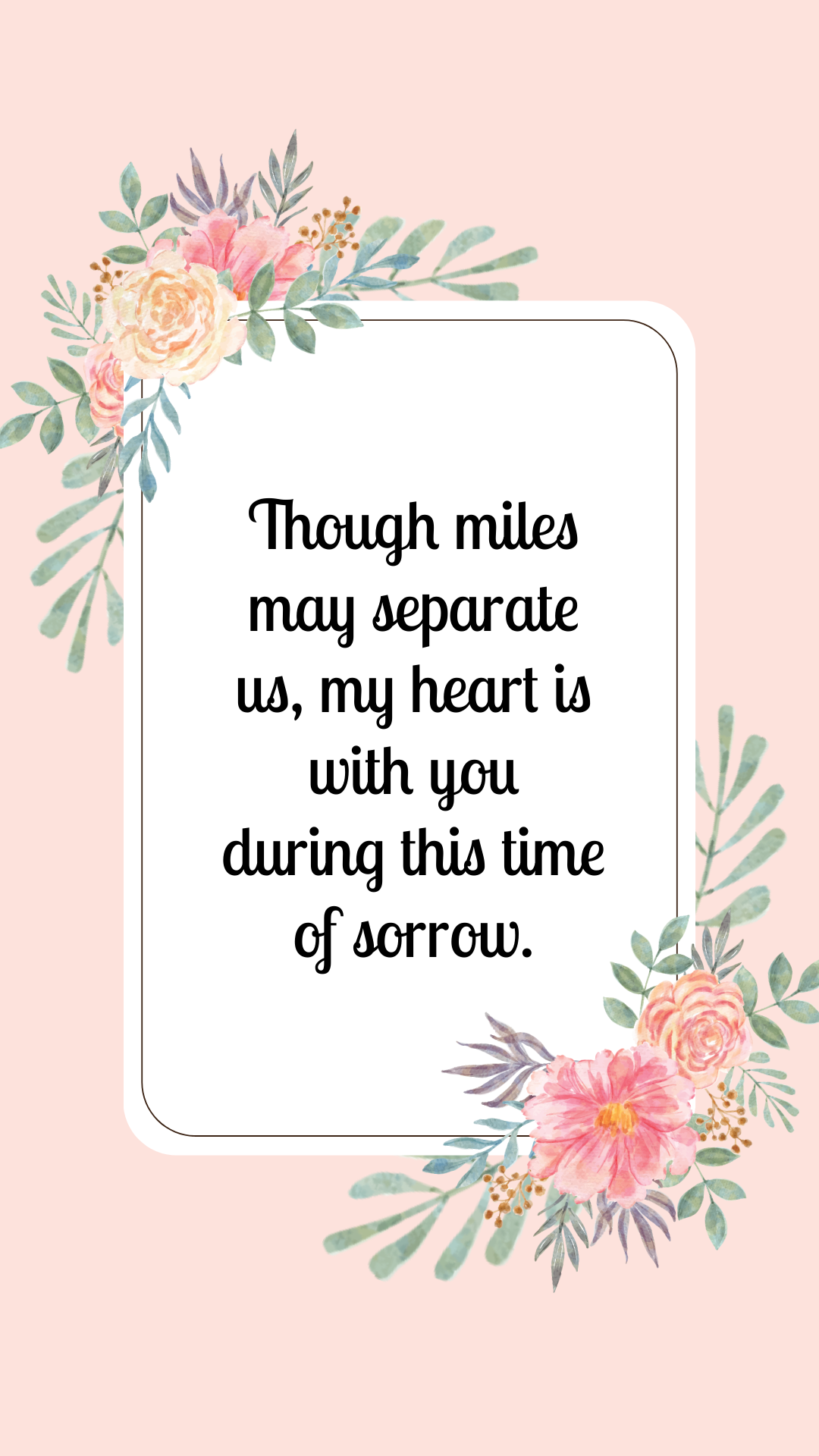 Sample Sympathy Message Template
