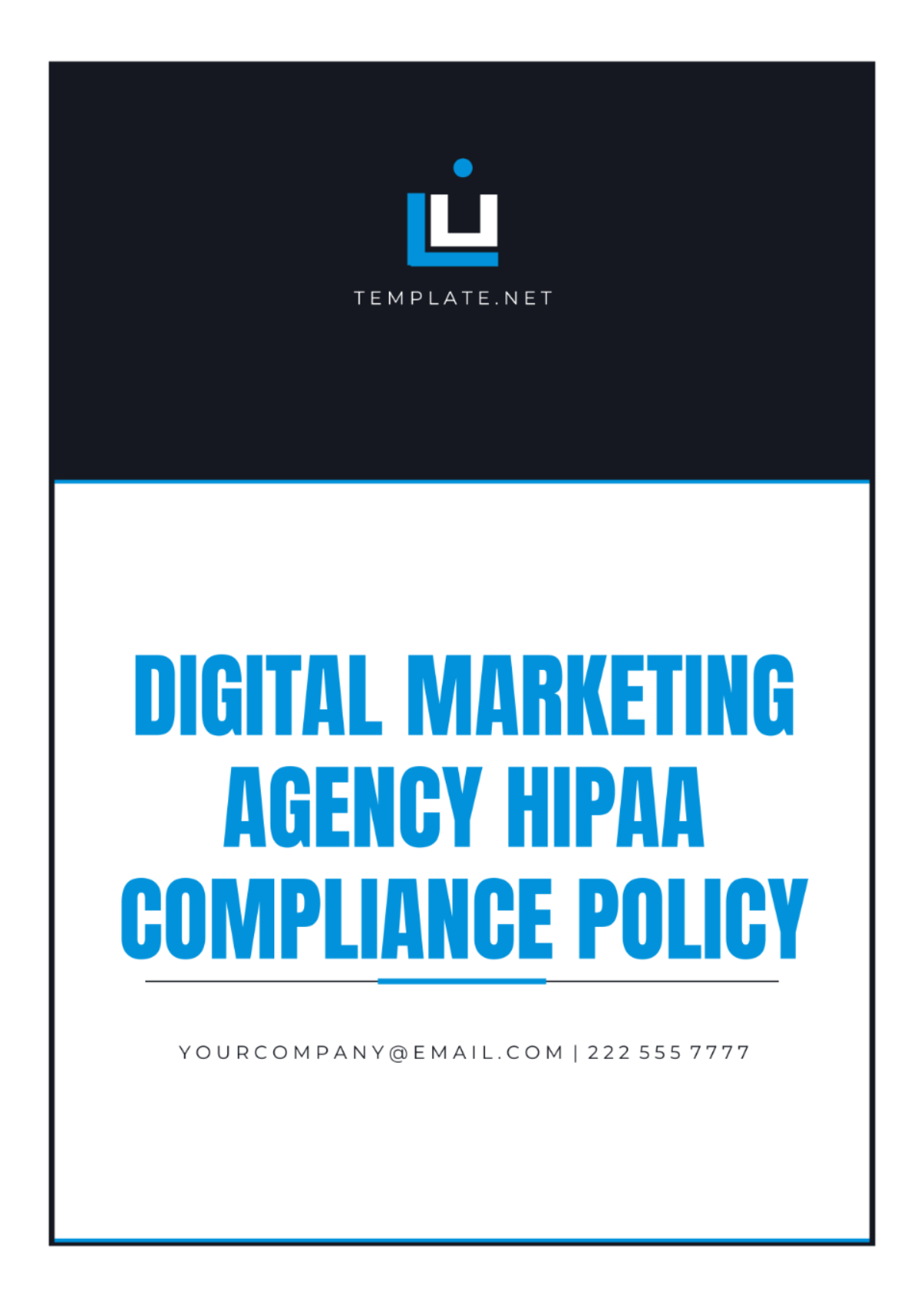 Digital Marketing Agency HIPAA Compliance Policy Template