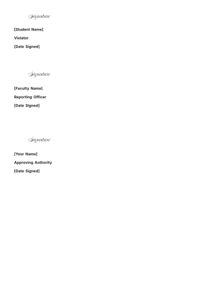 Free Academic Policy Non-Compliance Report Template to Edit Online