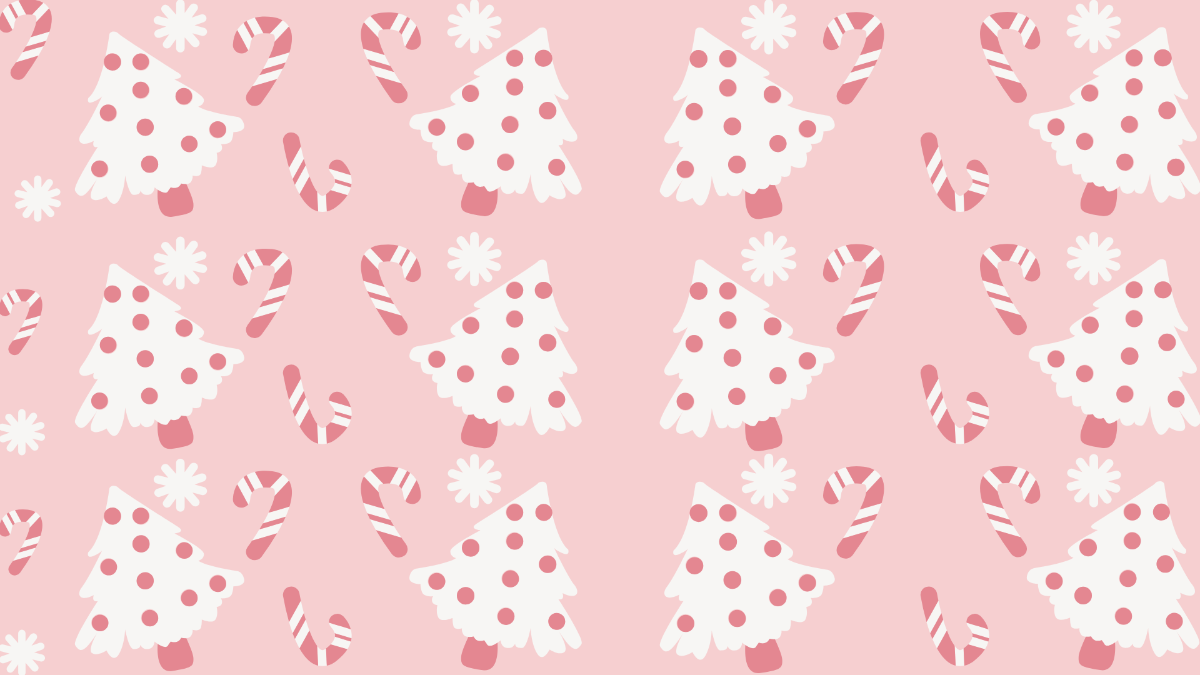 Free Pink Christmas Pattern 