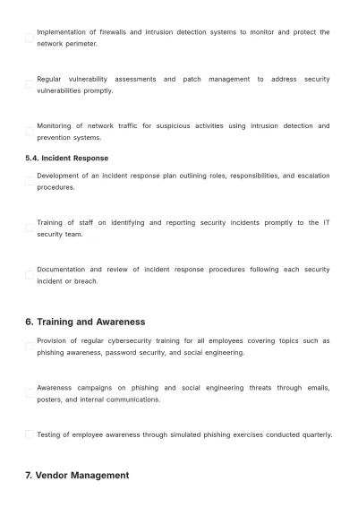 Free IT Network And Cybersecurity Compliance Plan Template to Edit Online