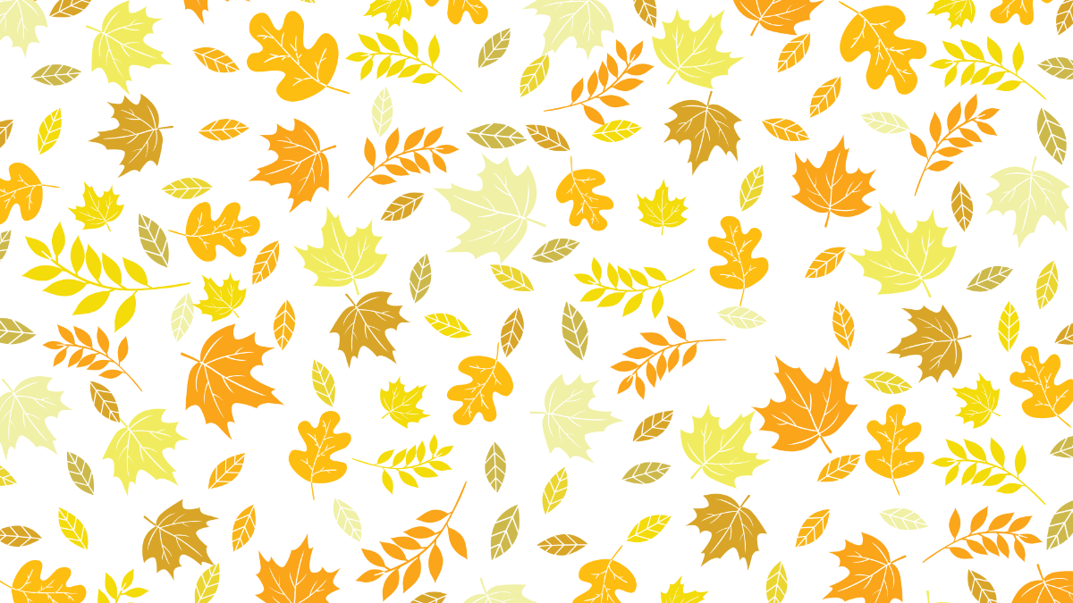 Yellow Leaves Pattern Background