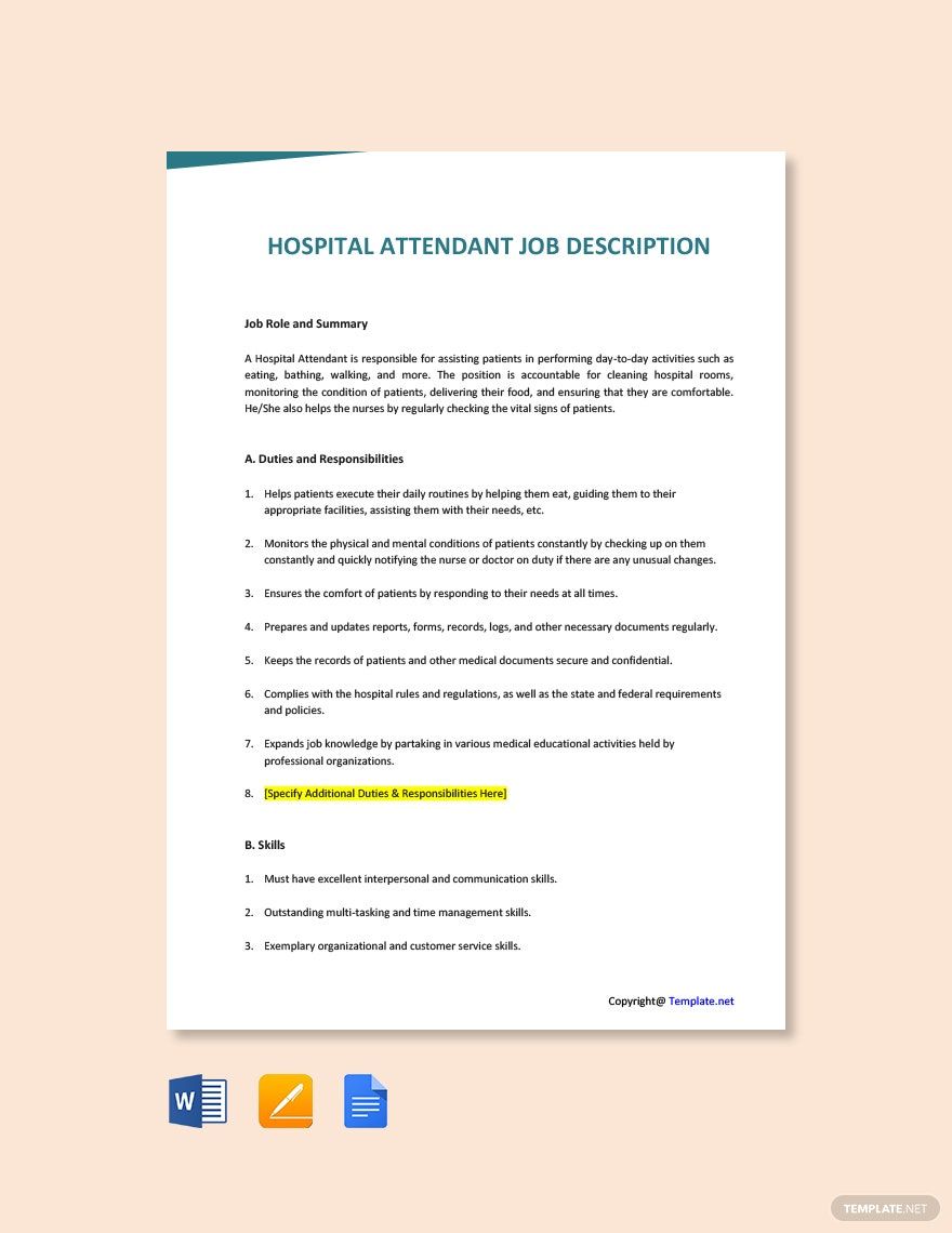 hospital-attendant-job-ad-description-template-google-docs-word