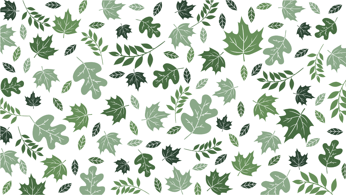 Free Green Leaves Pattern Background