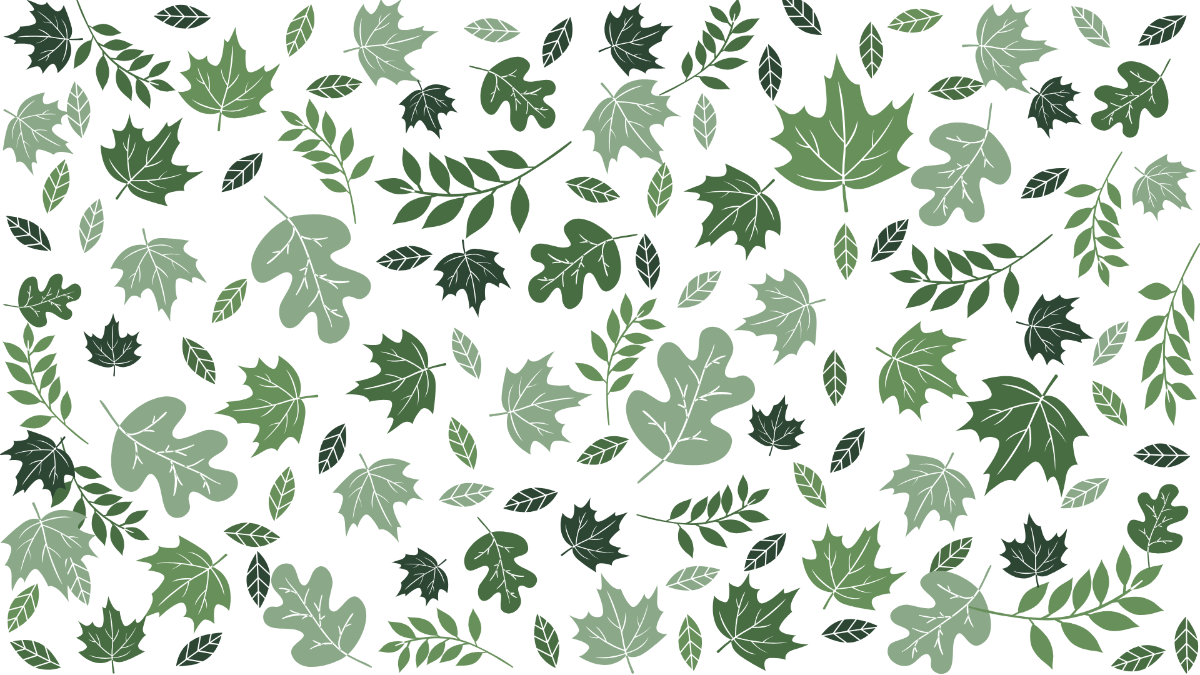 Green Leaves Pattern Background