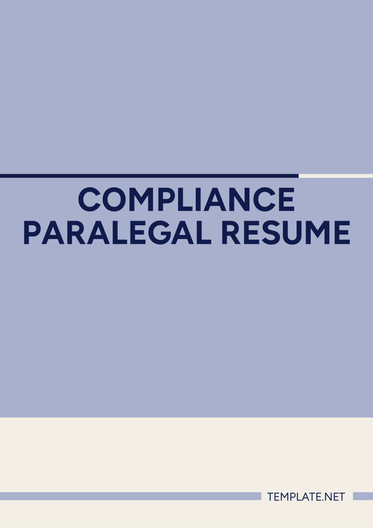 Compliance Paralegal Resume Template