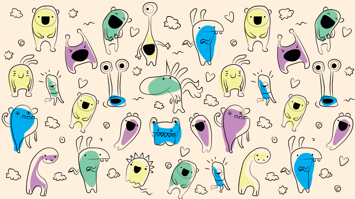 Free Creative Doodle Pattern 