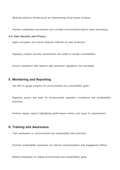 Free IT Environmental And Sustainability Compliance Plan Template to Edit Online